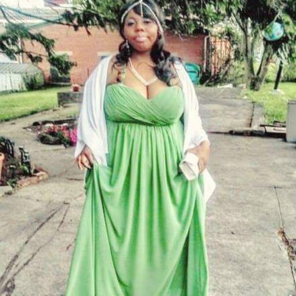 Beautiful green prom dress
